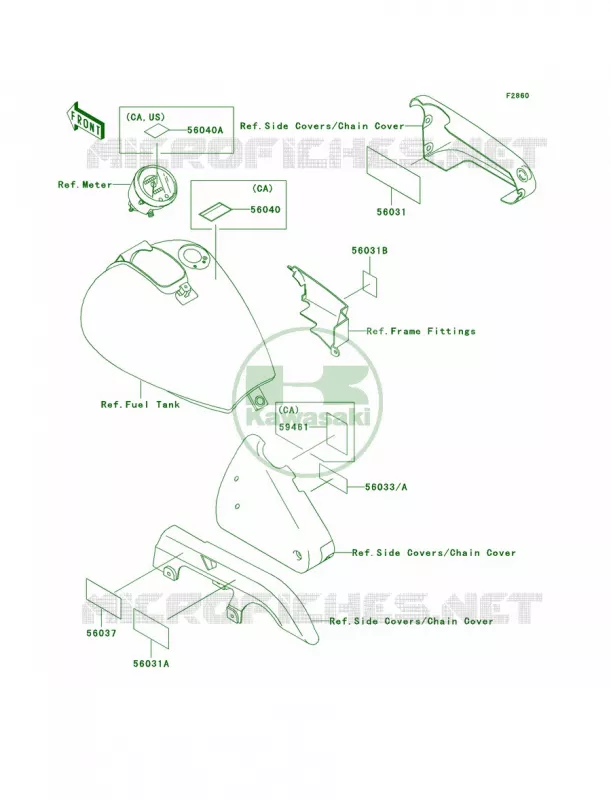 LabelsEN500-C6C7 Kawasaki MOTOS 500 2002 Vulcan 500 LTD  EN500-C7