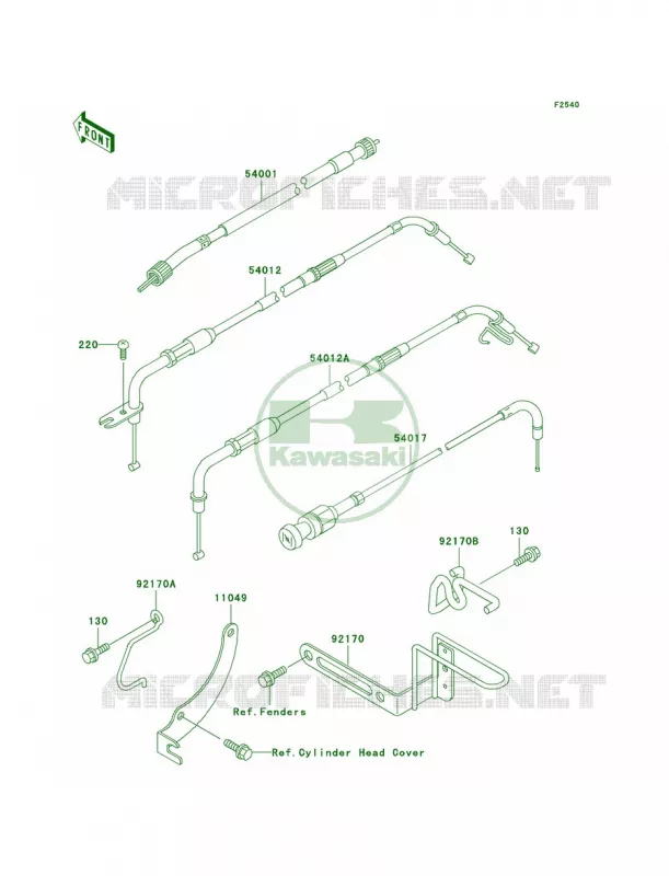 Cables Kawasaki MOTOS 1500 2002 Vulcan 1500 Classic  VN1500-E5