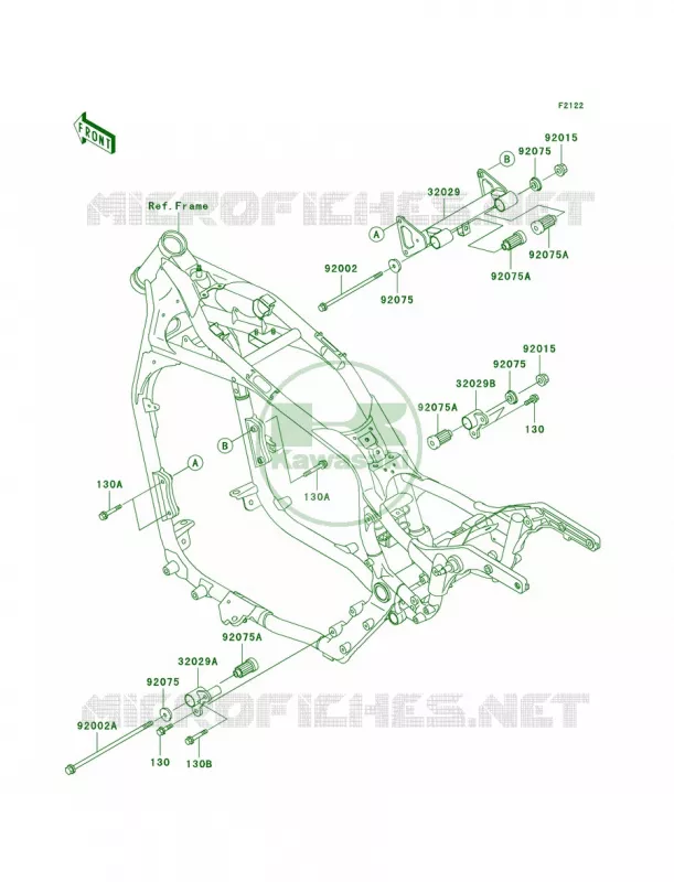 Engine Mount Kawasaki MOTOS 1500 2002 Vulcan 1500 Classic  VN1500-E5