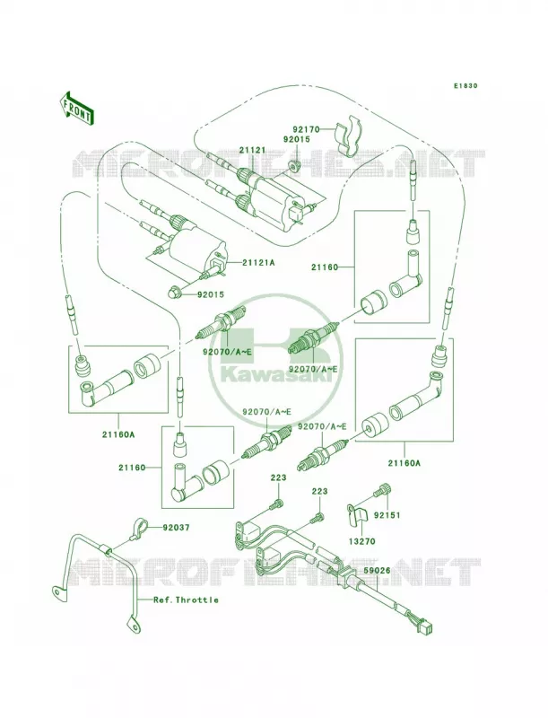 Ignition System Kawasaki MOTOS 1500 2002 Vulcan 1500 Classic Fi  VN1500-N3