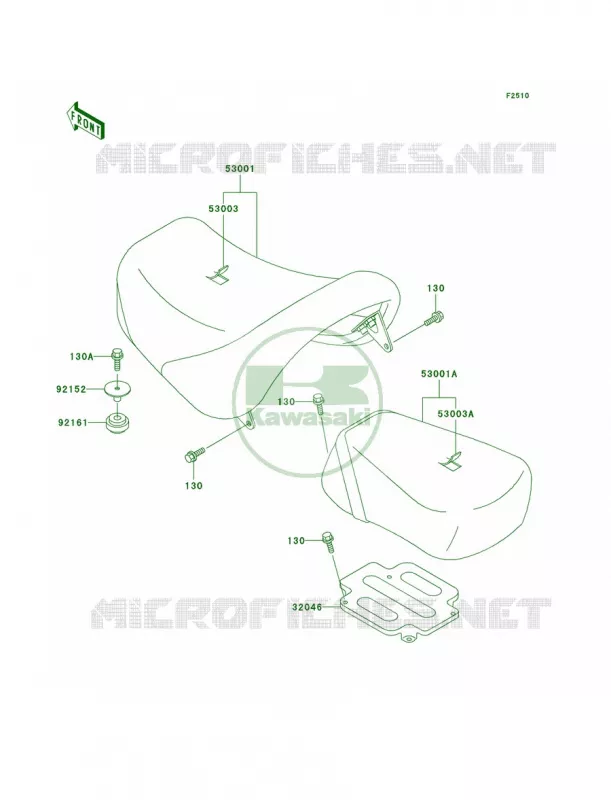 Seat Kawasaki MOTOS 1500 2002 Vulcan 1500 Classic Fi  VN1500-N3