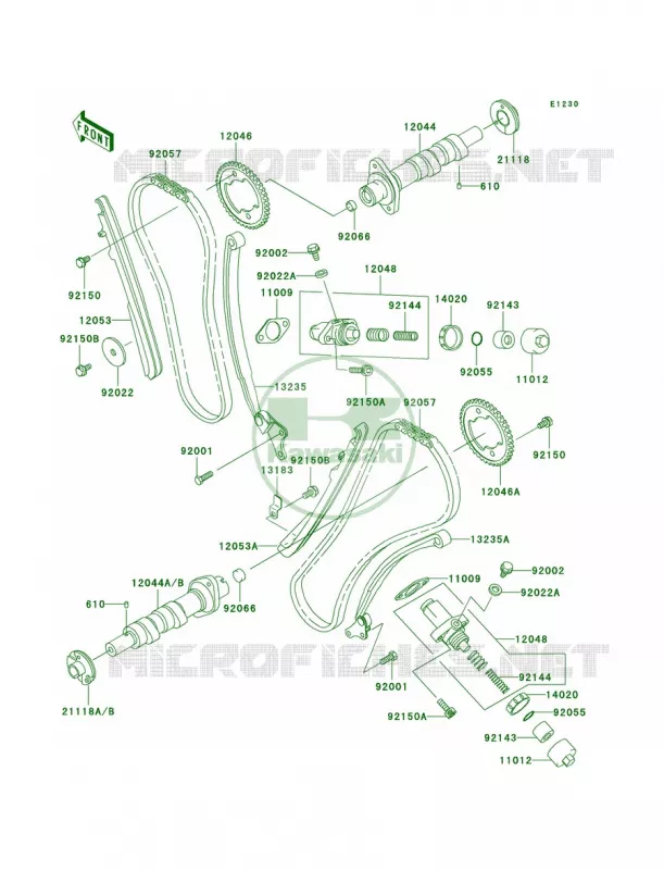 CamshaftsTensioner Kawasaki MOTOS 1500 2002 Vulcan 1500 Drifter  VN1500-R2
