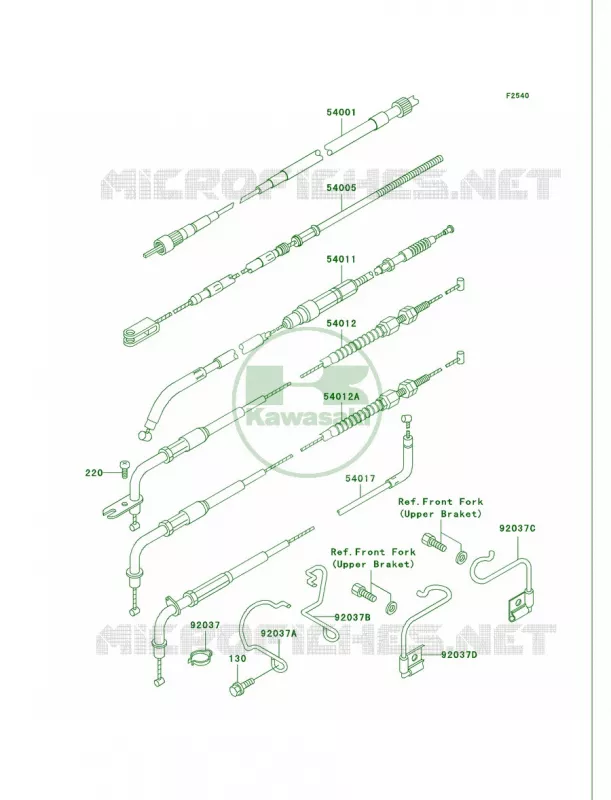 Cables Kawasaki MOTOS 750 2002 Vulcan 750  VN750-A18