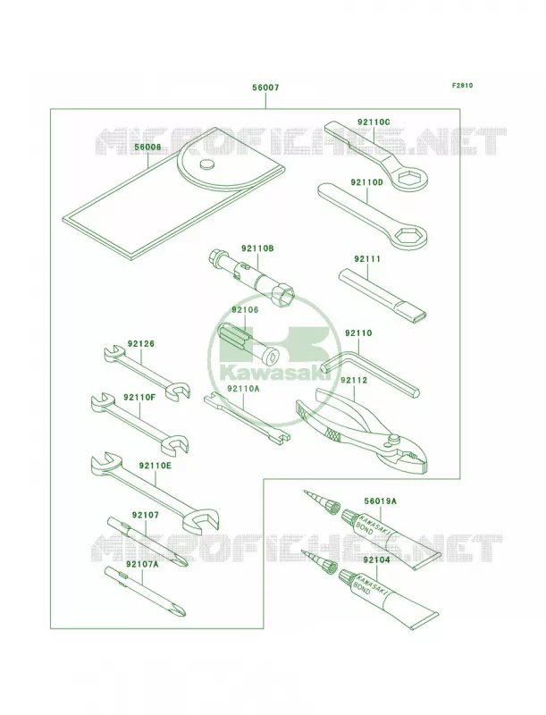 Owner's Tools Kawasaki MOTOS 800 2002 Vulcan 800 Classic  VN800-B7