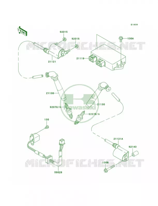 Ignition System Kawasaki MOTOS 800 2002 Vulcan 800 Drifter  VN800-E2