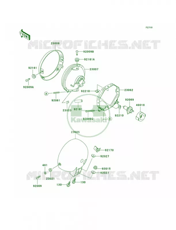 Headlights Kawasaki MOTOS 125 2001 Eliminator 125  BN125-A4