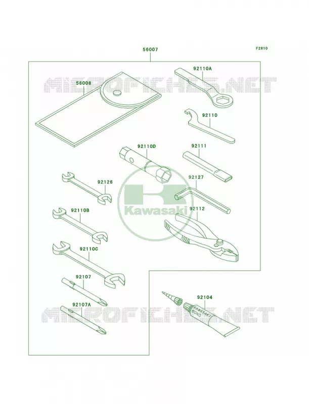 Owner's Tools Kawasaki MOTOS 125 2001 Eliminator 125  BN125-A4