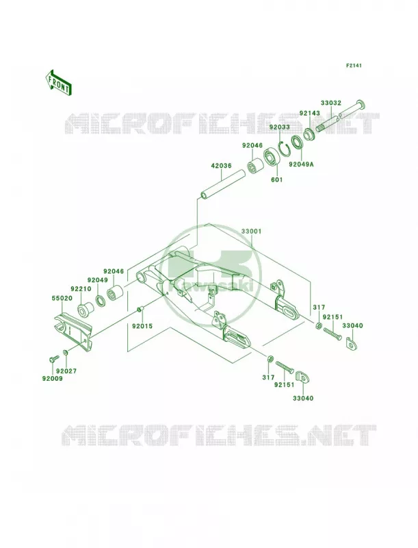 Swingarm Kawasaki MOTOS 650 2001 W650  EJ650-A3