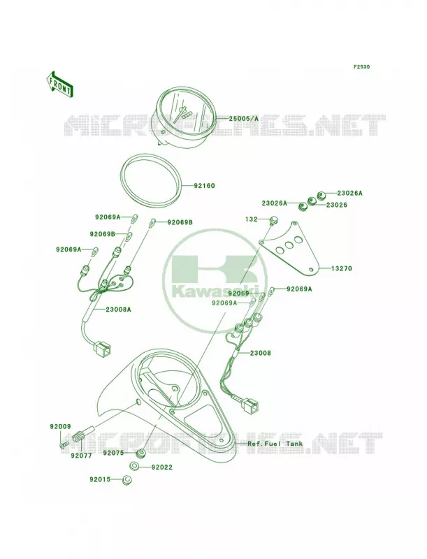 Meters Kawasaki MOTOS 1500 2001 Vulcan 1500 Classic  VN1500-E4