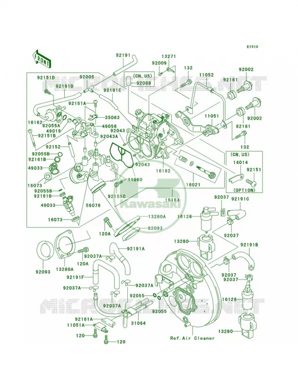 Throttle Kawasaki MOTOS 1500 2001 Vulcan 1500 Drifter  VN1500-R1