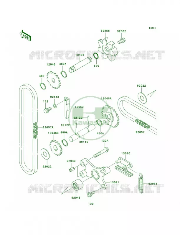 Water Pump Kawasaki MOTOS 1500 2001 Vulcan 1500 Drifter  VN1500-R1