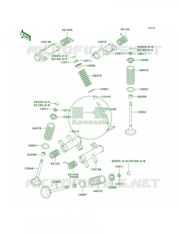 Valves Kawasaki MOTOS 800 2001 Vulcan 800  VN800-A7