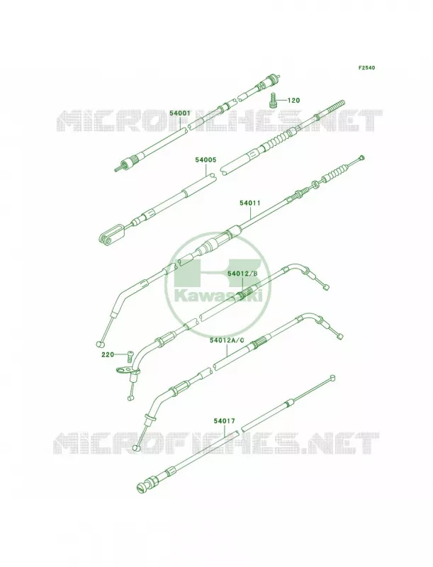 Cables Kawasaki MOTOS 800 2001 Vulcan 800 Classic  VN800-B6