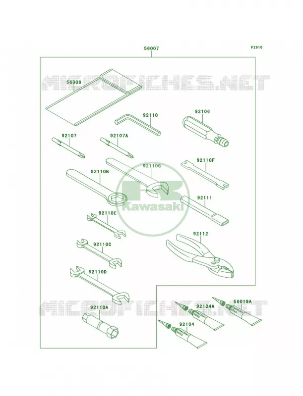 Owner's Tools Kawasaki MOTOS 650 2000 W650  EJ650-A2
