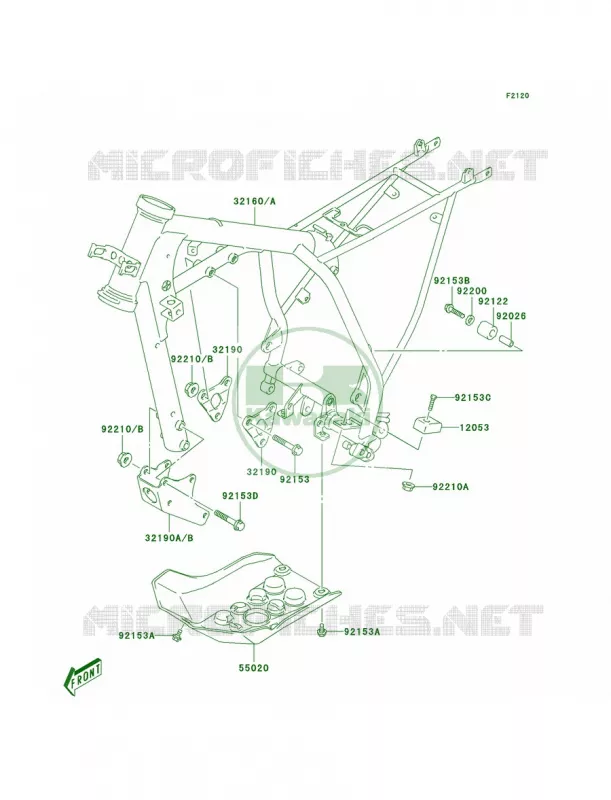 Frame Kawasaki MOTOS 125 2005 KLX125L  KLX125-B3