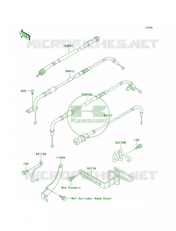 Cables Kawasaki MOTOS 1500 2000 Vulcan 1500 Classic  VN1500-E3