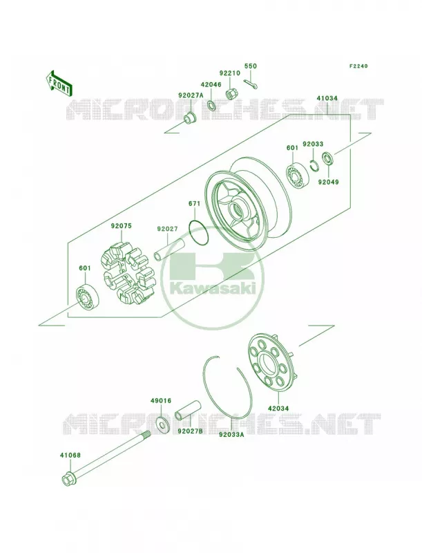 Rear WheelChain Kawasaki MOTOS 1500 2000 Vulcan 1500 Classic  VN1500-E3