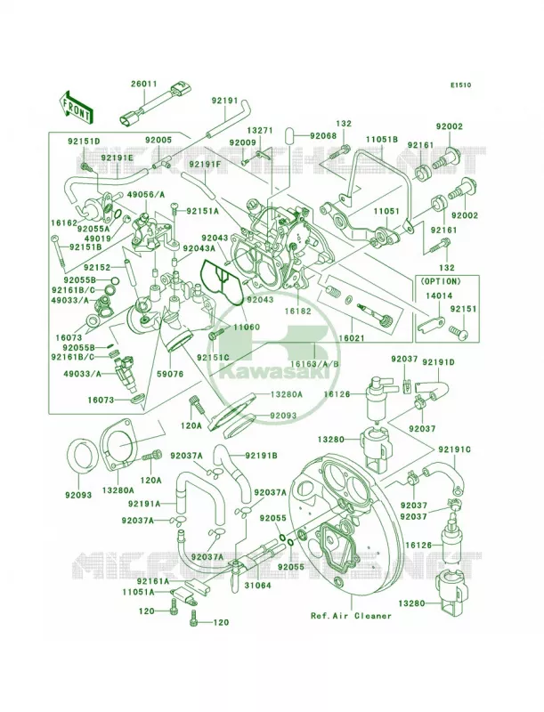 Throttle Kawasaki MOTOS 1500 2000 Vulcan 1500 Drifter  VN1500-J2