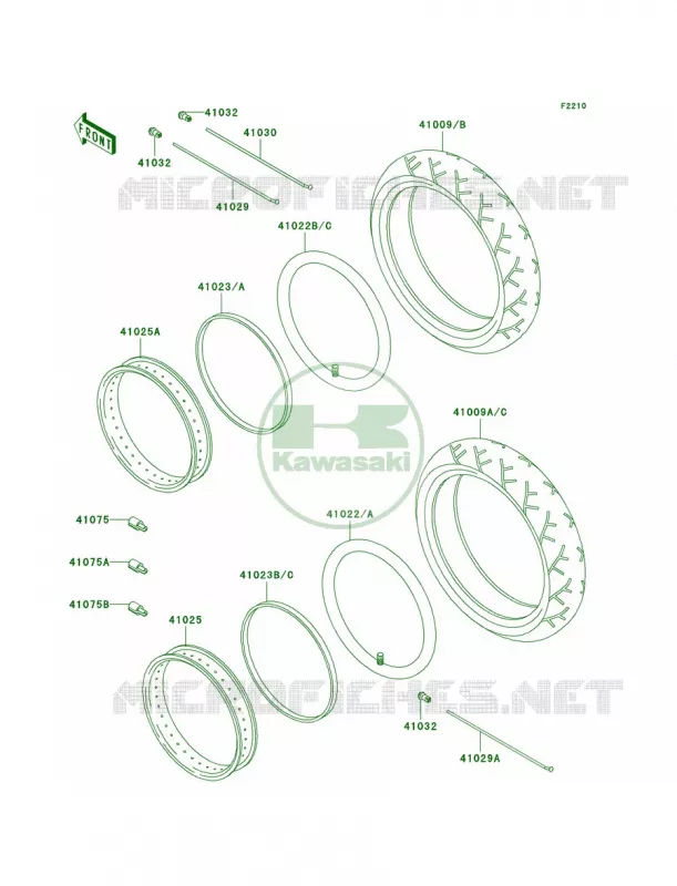 Tires Kawasaki MOTOS 1500 2000 Vulcan 1500 Drifter  VN1500-J2