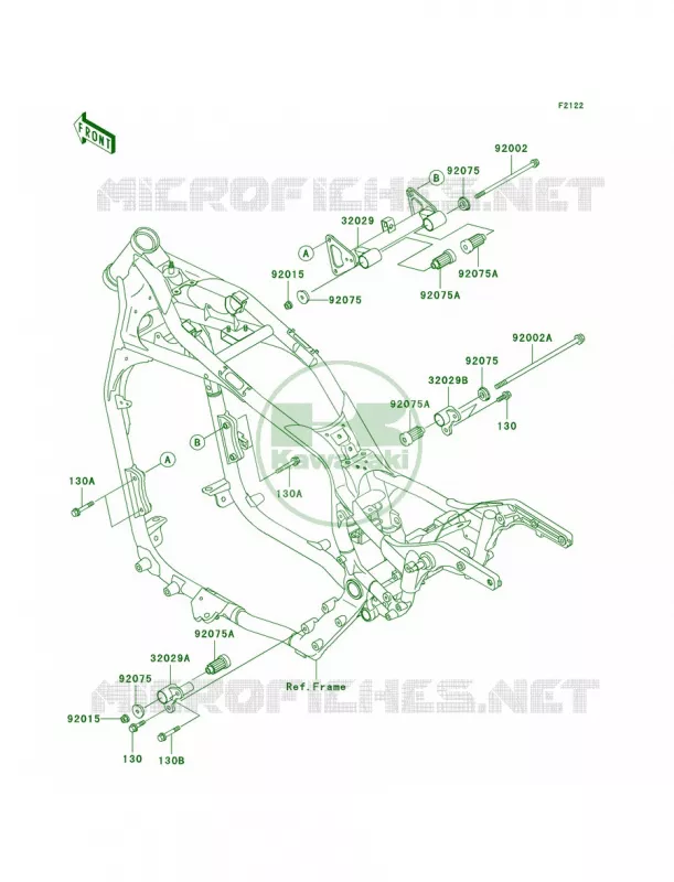 Engine Mount Kawasaki MOTOS 1500 2000 Vulcan 1500 Classic Fi  VN1500-N1