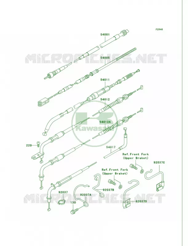 Cables Kawasaki MOTOS 750 2000 Vulcan 750  VN750-A16