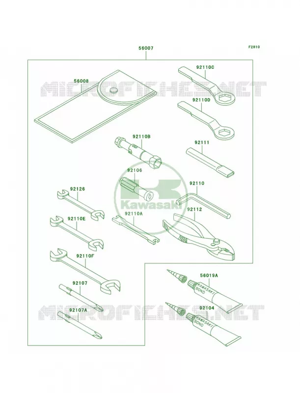 Owner's Tools Kawasaki MOTOS 800 2000 Vulcan 800  VN800-A6