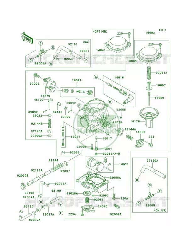 Carburetor Kawasaki MOTOS 800 2000 Vulcan 800 Classic  VN800-B5