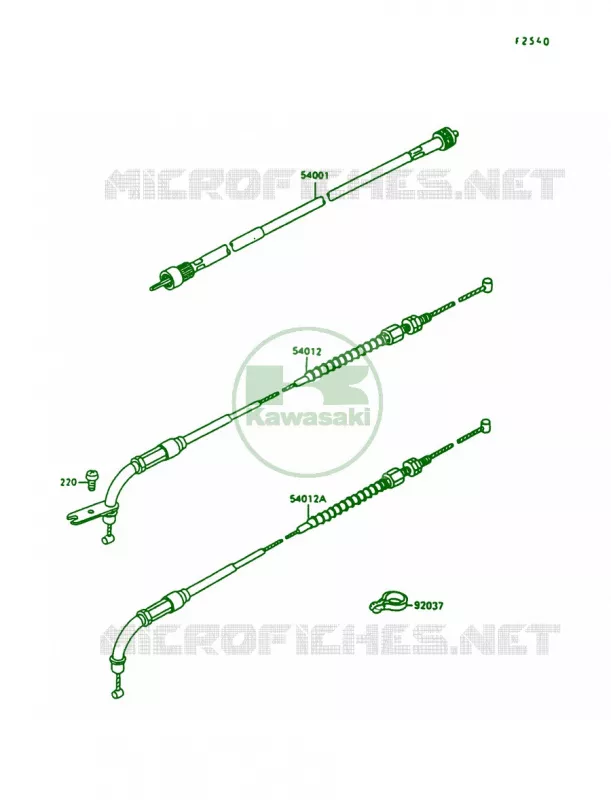 Cables Kawasaki MOTOS 1500 1999 Vulcan 1500  VN1500-A13