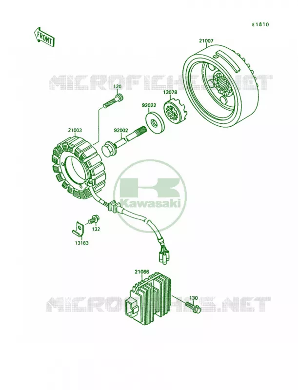 Generator Kawasaki MOTOS 1500 1999 Vulcan 1500  VN1500-A13
