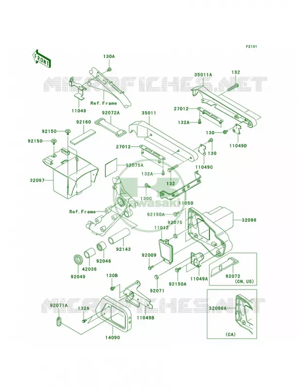 Frame Fittings Kawasaki MOTOS 1500 1999 Vulcan 1500 Classic  VN1500-E2