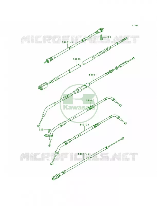 Cables Kawasaki MOTOS 800 1999 Vulcan 800  VN800-A5