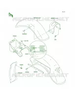 FendersVN800 B1B2B3 pour Kawasaki Vulcan 800 Classic 1999