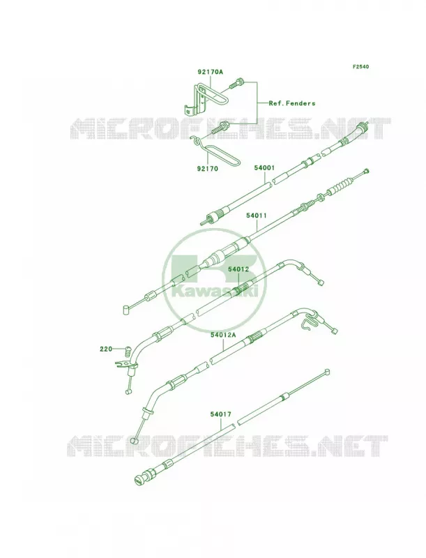Cables Kawasaki MOTOS 800 1999 Vulcan 800 Drifter  VN800-C1