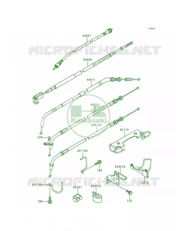 Cables Kawasaki MOTOS 500 1998 Vulcan 500 LTD  EN500-C3