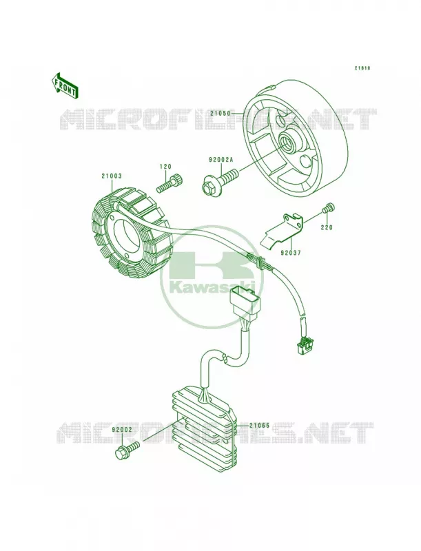 Generator Kawasaki MOTOS 500 1998 Vulcan 500 LTD  EN500-C3