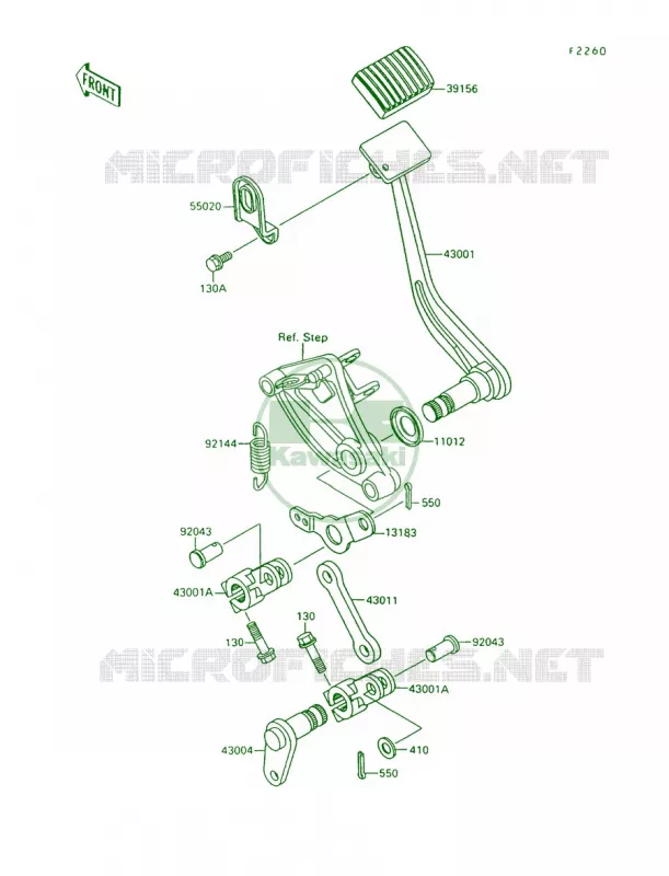Brake PedalTorque Link Kawasaki MOTOS 1500 1998 Vulcan 1500  VN1500-A12