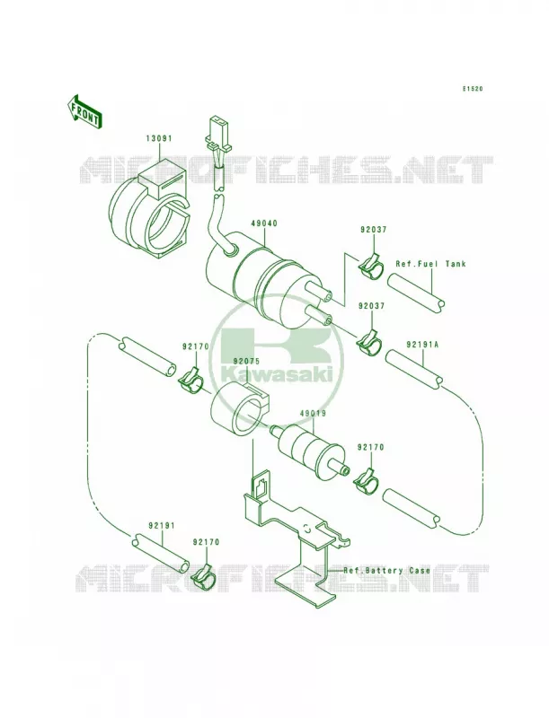 Fuel Pump Kawasaki MOTOS 1500 1998 Vulcan 1500 Classic  VN1500-E1