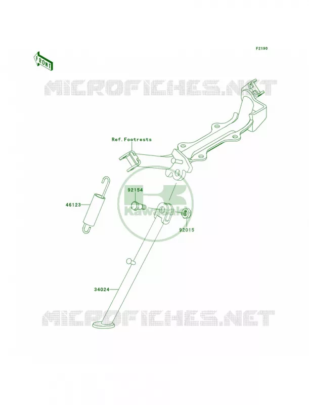Stands Kawasaki MOTOS 110 2014 KLX110  KLX110CEF