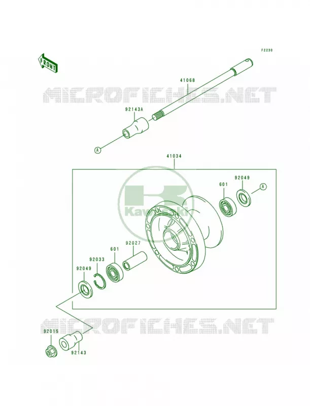 Front Wheel Kawasaki MOTOS 800 1998 Vulcan 800  VN800-A4