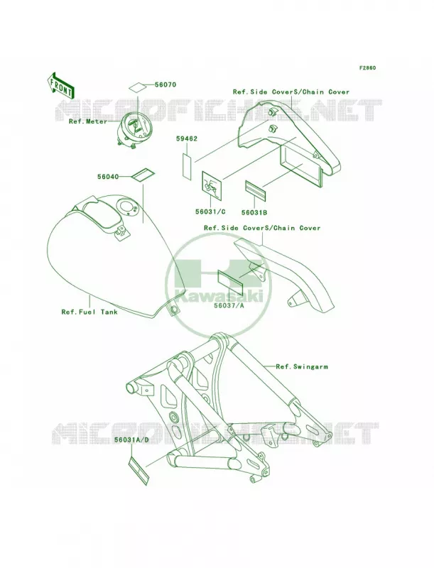 Labels Kawasaki MOTOS 800 1998 Vulcan 800 Classic  VN800-B3