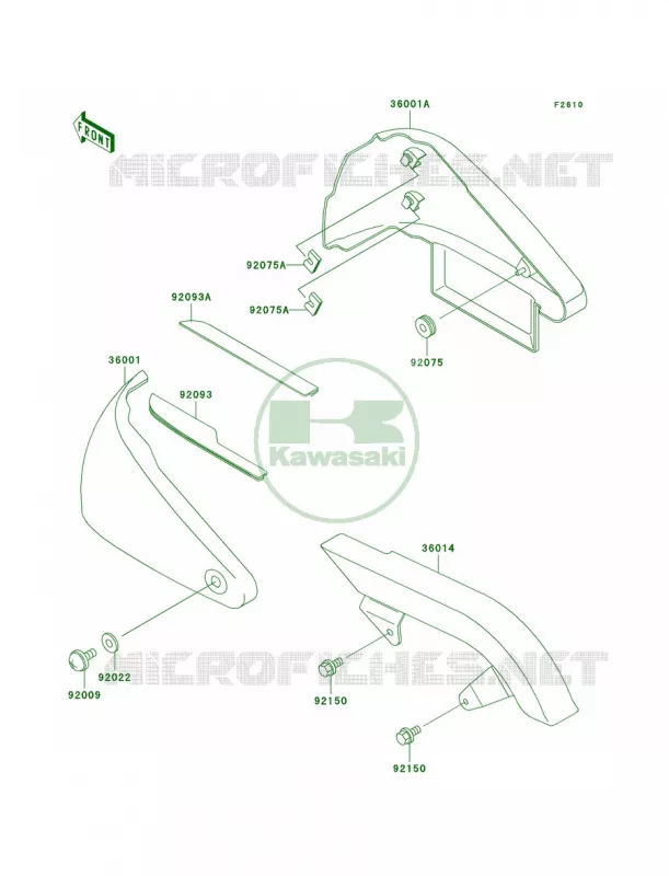 Side CoversChain Cover Kawasaki MOTOS 800 1998 Vulcan 800 Classic  VN800-B3