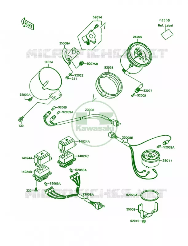 Meters Kawasaki MOTOS 1500 1997 Vulcan 1500 L  VN1500-C4