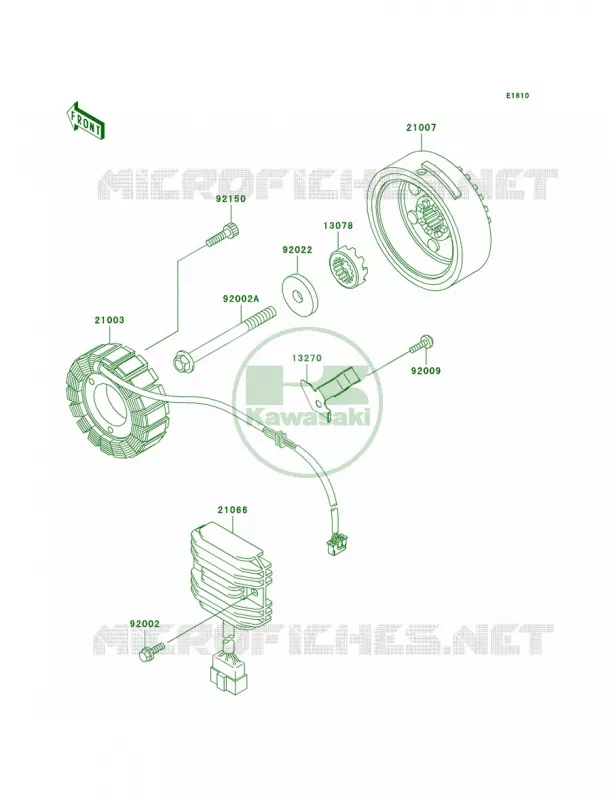 Generator Kawasaki MOTOS 1500 1997 Vulcan 1500 Classic  VN1500-D2