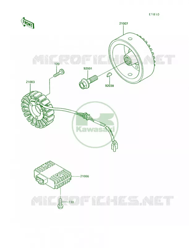 Generator Kawasaki MOTOS 750 1997 Vulcan 750  VN750-A13