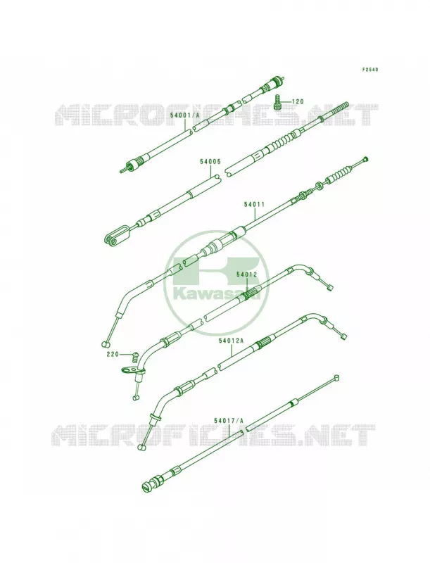 Cables Kawasaki MOTOS 800 1997 Vulcan 800  VN800-A3