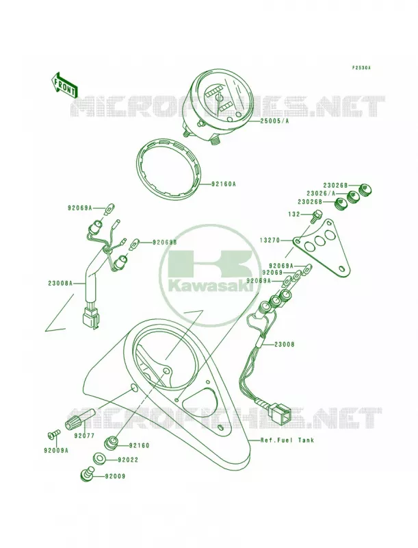 MetersVN800-A3A4A5 Kawasaki MOTOS 800 1997 Vulcan 800  VN800-A3
