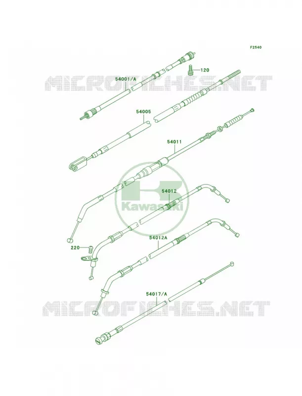 Cables Kawasaki MOTOS 800 1997 Vulcan 800 Classic  VN800-B2