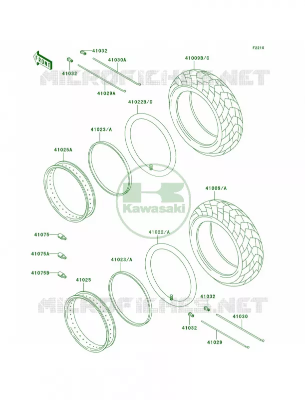 Tires Kawasaki MOTOS 800 1997 Vulcan 800 Classic  VN800-B2