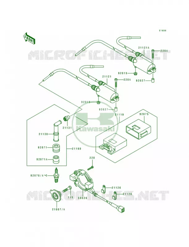 Ignition System Kawasaki MOTOS 600 1997 Eliminator 600  ZL600-B3