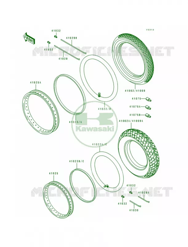 Tires Kawasaki MOTOS 600 1997 Eliminator 600  ZL600-B3